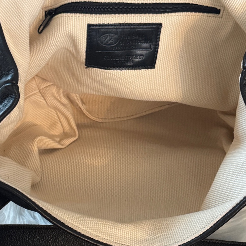 Viva Bags USA πΊπΈ Brown Leather Shoulder Bag with Leopard Flap & Horn/Tassel - Picture 7 of 16